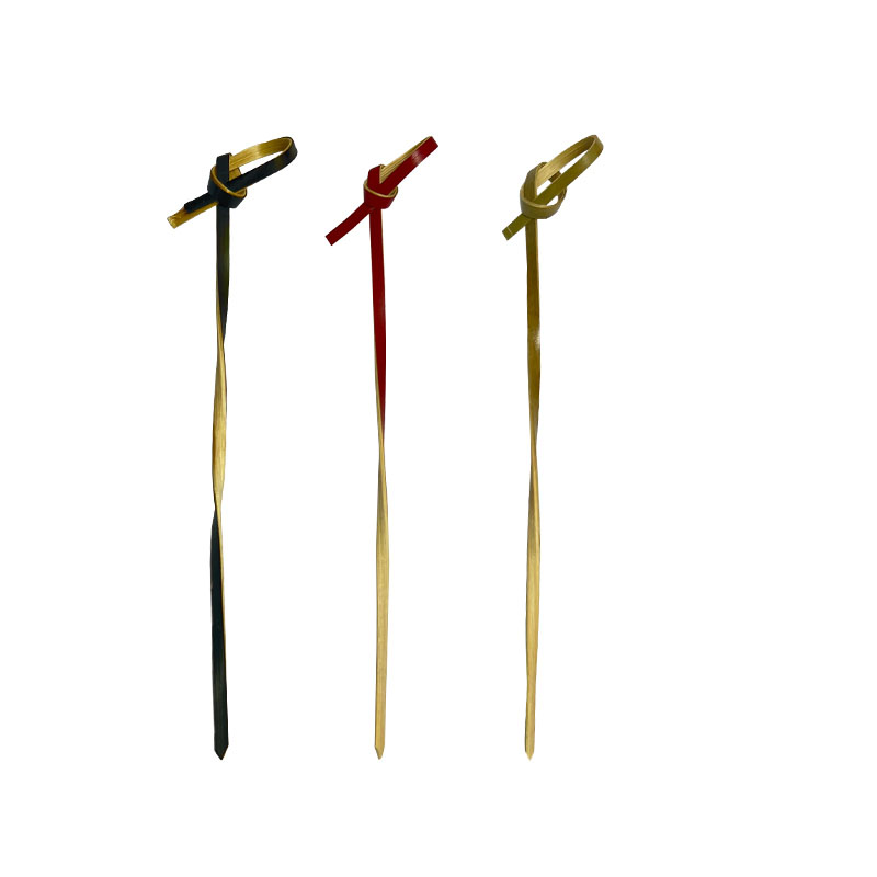Knot bamboo skewers